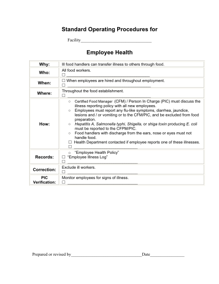 23 standard operating procedure sample pdf page 2 - Free to Edit ...