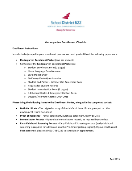 291327528-kindergarten-enrollment-checklist-north-st-paul-isd622