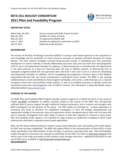 29156-pf_program_desc-ription_2011_fi-nal-2011-pilot-and-feasibility-program--beta-cell-biology-consortium-financial-aid-for-college-betacell