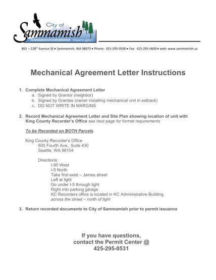 291868200-mechanical-agreement-letter-instructions-city-of-sammamish-sammamish