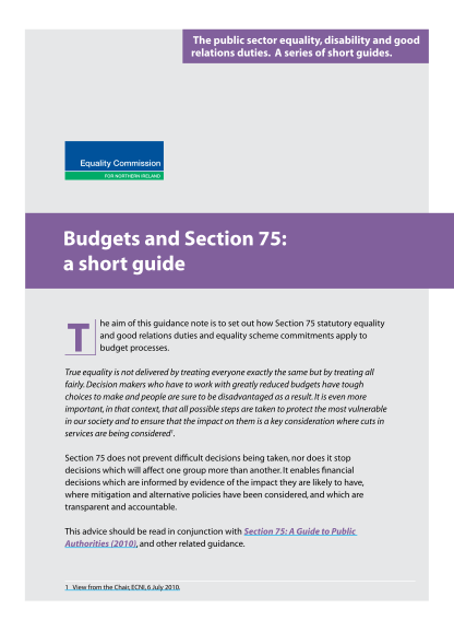 292022269-budgets-and-section-75-a-short-guide-ecni-equalityni