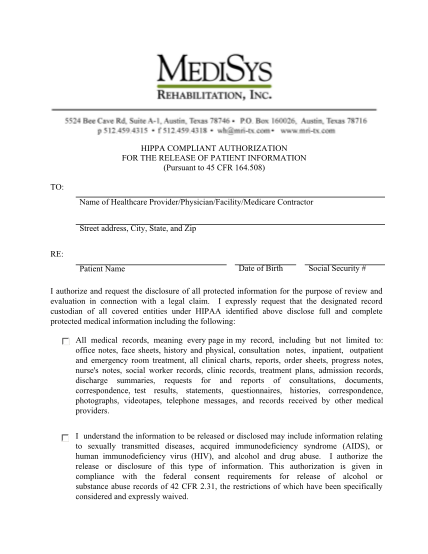 292511893-print-form-hippa-compliant-authorization-for-the-release-of-patient-information-pursuant-to-45-cfr-164