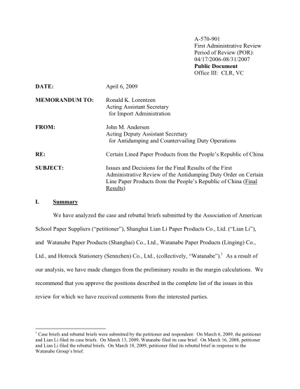 293127258-certain-lined-paper-products-from-the-peoples-republic-of-china-final-results-of-first-antidumping-administrative-review