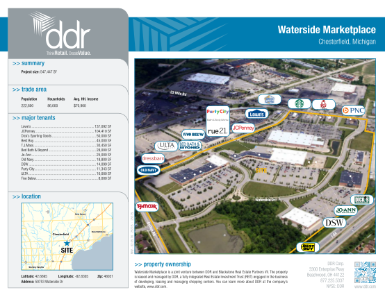 294226235-waterside-marketplace-chesterfield-michigan-property-flyer-waterside-marketplace-is-a-joint-venture-between-ddr-and-blackstone-real-estate-partners-vii-the-property-is-leased-and-managed-by-ddr-a-fully-integrated-real-estate-investmen