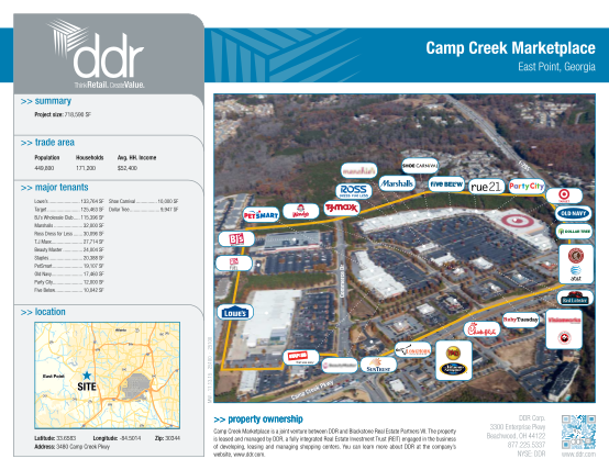 294230416-camp-creek-marketplace-east-point-georgia-property-flyer-camp-creek-marketplace-is-a-joint-venture-between-ddr-and-blackstone-real-estate-partners-vii-the-property-is-leased-and-managed-by-ddr-a-fully-integrated-real-estate-investment