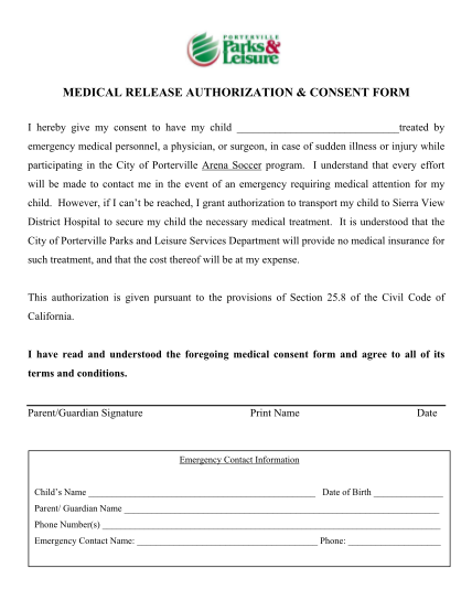 29474633-medical-consent-form-city-of-porterville