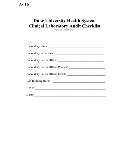 294835099-duke-university-health-system-clinical-laboratory-audit-checklist-safety-duke
