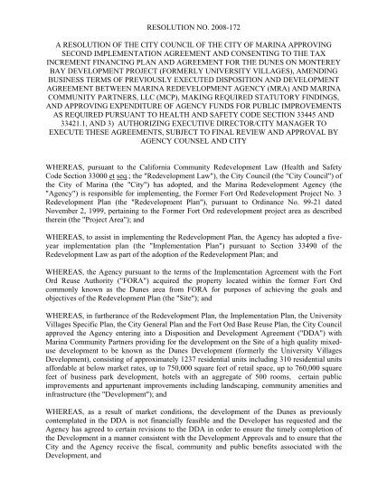 29485561-second-implementation-agreement-and-consenting-to-the-tax-ci-marina-ca