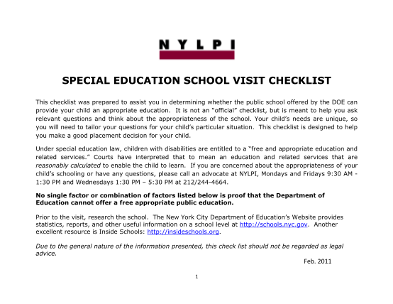 295078660-special-education-school-visit-checklist-3docx