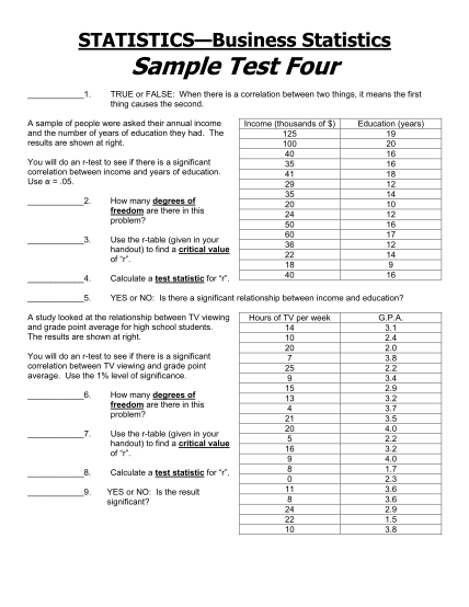 295683657-statistics-sample-test-four-bdavidmburrowcomb