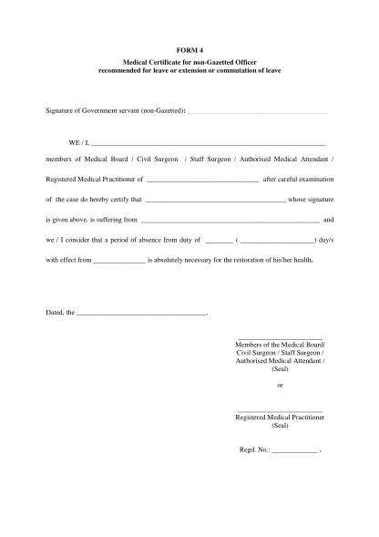 85 Leave Application Form Format For Office Page 4 Free To Edit 