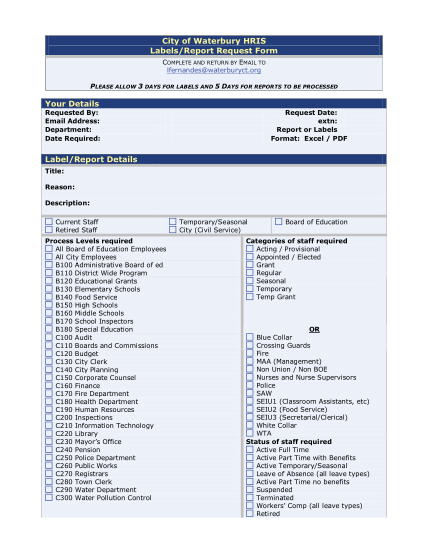 29599525-city-of-waterbury-hris-labelsreport-request-form-your-details-waterburyct