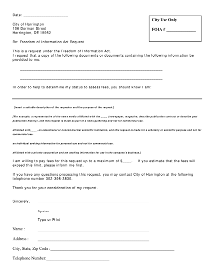 29601799-foia-request-form-pdf-city-of-harrington