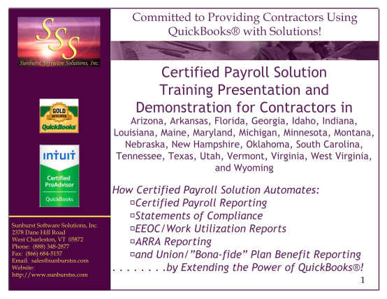 296041015-certified-payroll-solution-wh-347-states-certified-payroll-solution-training-presentation-and-demonstration-for-contractors-in-arizona-arkansas-florida-georgia-idaho-indiana-louisiana-maine-maryland-michigan-minnesota-montana-nebraska