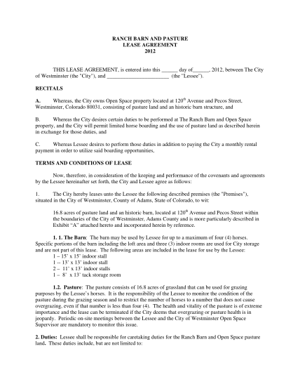 89 pasture lease agreement texas page 5 free to edit download print cocodoc