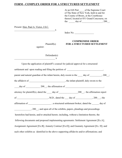 29621903-form-complex-order-for-a-structured-settlement-nycourts