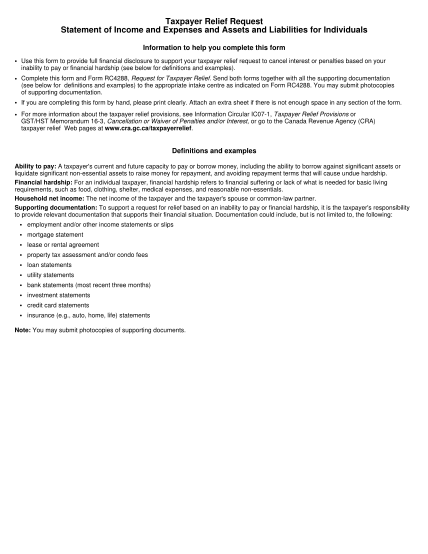 296617299-taxpayer-relief-request-statement-of-income-and-expenses-and-assets-and-liabilities-for-individuals