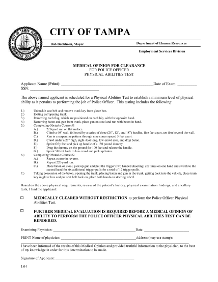 29669695-tpd-medical-clearance-form-city-of-tampa-tampagov