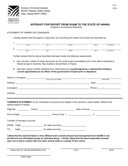 29699753-affidavit-for-export-from-guam-to-the-state-of-hawaii