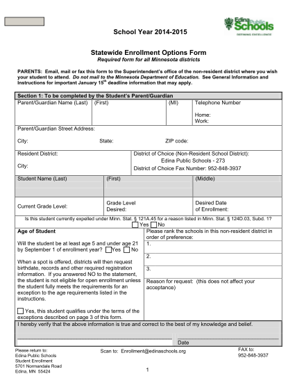 297754921-school-year-2014-2015-statewide-enrollment-options-form