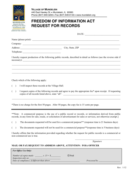 29786407-fillable-mundelein-police-department-foia-request-form-mundelein