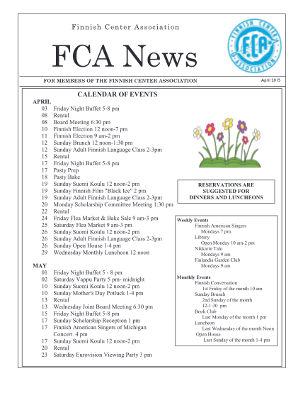 298201380-finnish-center-association-fca-news-for-members-of-the-finnish-center-association-april-2015-calendar-of-events-april-03-08-08-10-11-12-12-15-17-17-18-19-19-19-20-22-24-25-26-26-26-29-may-01-02-10-10-13-13-15-17-17-friday-night-buffet