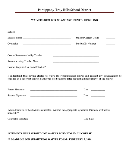 298265189-parsippanytroy-hills-school-district-waiver-form-for-20162017-student-scheduling-school-student-name-student-current-grade-counselor-student-id-number-course-recommended-by-teacher-recommending-teacher-name-course-requested-by-pthsd-k