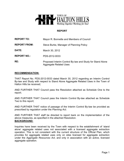 29856244-proposed-interim-control-by-law-and-study-for-stand-alone-aggregate-related-uses-proposed-interim-control-by-law-and-study-for-stand-alone-aggregate-related-uses-haltonhills