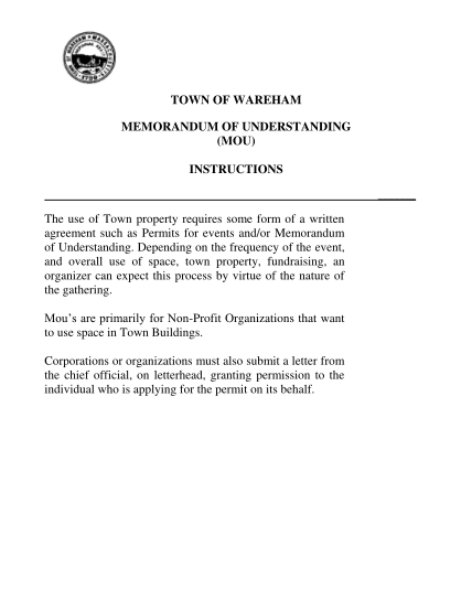 298808415-town-of-wareham-memorandum-of-understanding-mou-instructions