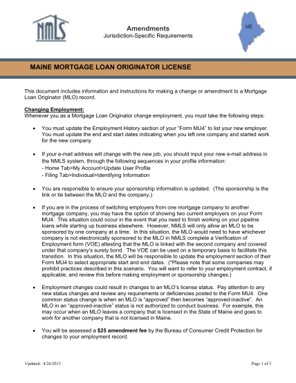 299265253-amendments-jurisdictionspecific-requirements-maine-mortgage-loan-originator-license-this-document-includes-information-and-instructions-for-making-a-change-or-amendment-to-a-mortgage-loan-originator-mlo-record-mortgage-mortgage