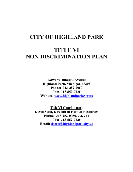 299394512-city-of-highland-park-title-vi-non-discrimination-plan-highlandparkcity