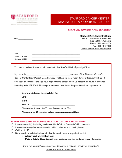 299472768-stanford-cancer-center-new-patient-appointment-letter