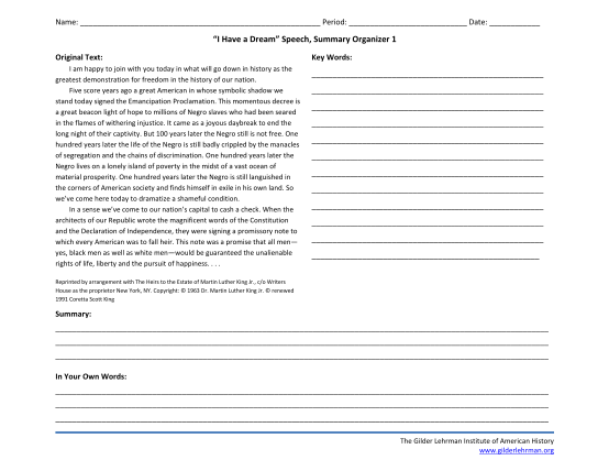 299901170-name-period-date-i-have-a-dream-speech-summary-organizer-1-original-text-i-am-happy-to-join-with-you-today-in-what-will-go-down-in-history-as-the-greatest-demonstration-for-dom-in-the-history-of-our-nation-gilderlehrman