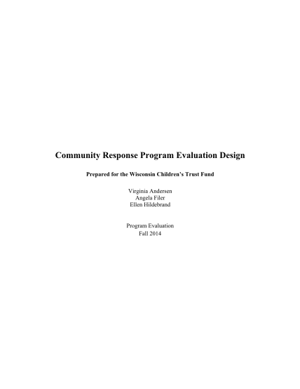 299955312-community-response-program-evaluation-design-lafollette-wisc
