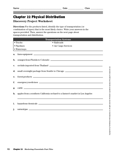 300039147-chapter-22-physical-distribution-worksheet-answers