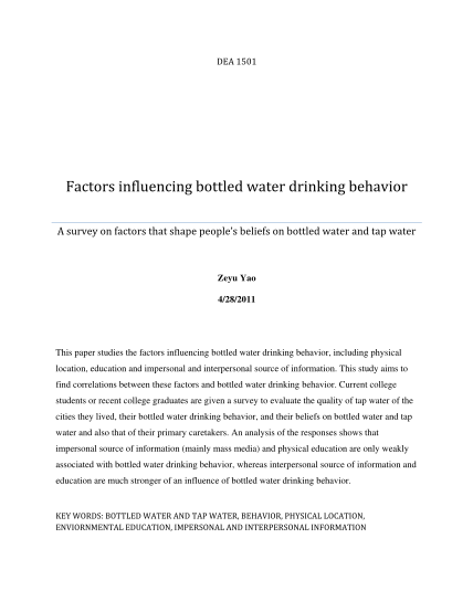 300102306-factors-influencing-bottled-water-drinking-behavior-a-survey-on-factors-that-shape-peoples-beliefs-on-bottled-water-and-tap-water-courses-cit-cornell
