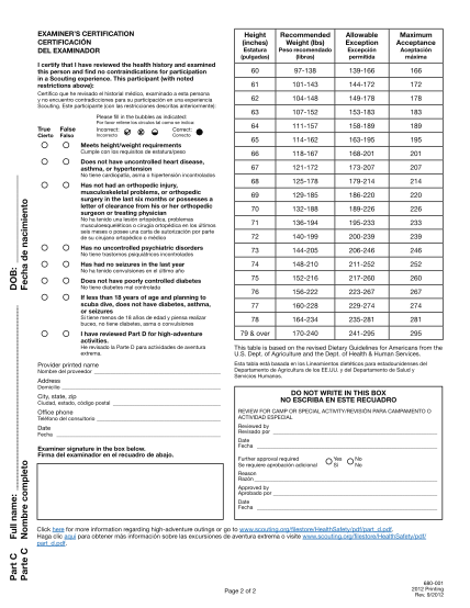 14 Bsa Medical Form 2016 Free To Edit Download Print CocoDoc
