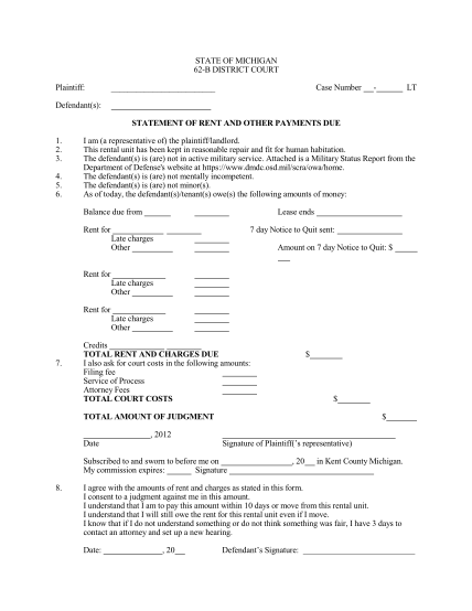 28 Rent Statement Page 2 Free To Edit Download And Print Cocodoc 5665