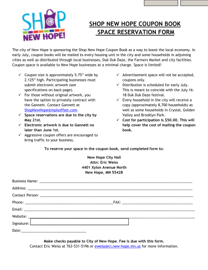 30060918-shop-new-hope-coupon-book-space-reservation-form