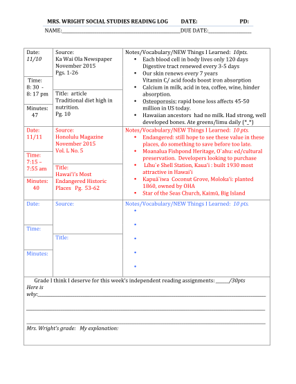 88 reading log template pdf page 5 - Free to Edit, Download & Print