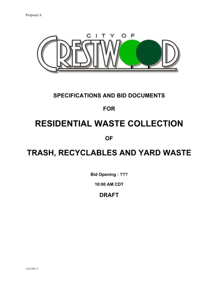 30135559-proposal-a-specifications-and-bid-documents-for-residential-waste-collection-of-trash-recyclables-and-yard-waste-bid-opening
