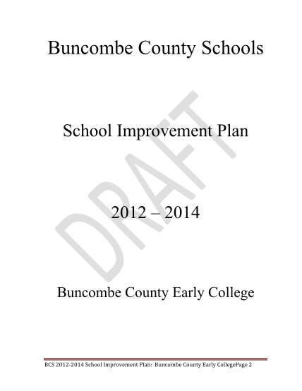 301678152-draft-school-improvement-plan-bcec-2012-b2014b-buncombe-bb-buncombe-k12-nc
