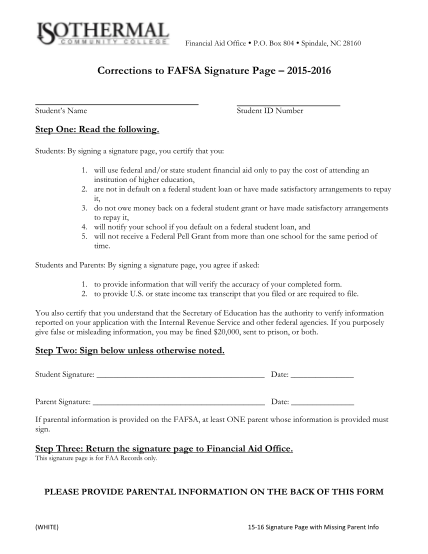 302000021-corrections-to-fafsa-signature-page-2015-2016-isothermal