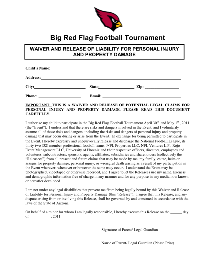 302794034-big-red-flag-football-tournament-waiver-and-release-of-liability-for-personal-injury-and-property-damage-childs-name-address-city-state-phone-zip-email-important-this-is-a-waiver-and-release-of-potential-legal-claims-for-personal