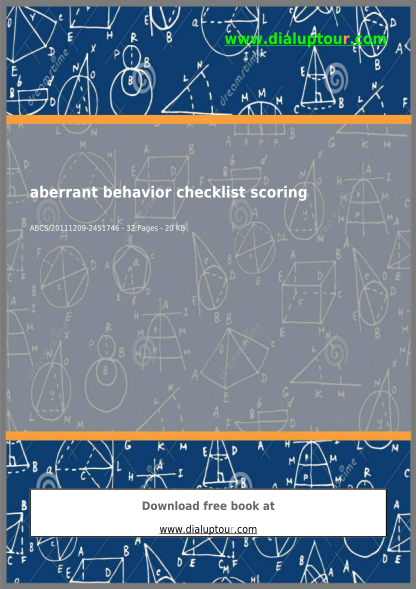 303049884-aberrant-behavior-checklist-pdf