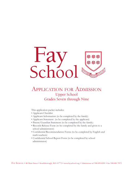 303843114-application-for-admission-upper-school-grades-seven-through-nine-this-application-packet-includes-applicant-checklist-applicant-information-to-be-completed-by-the-family-applicant-statement-to-be-completed-by-the-applicant