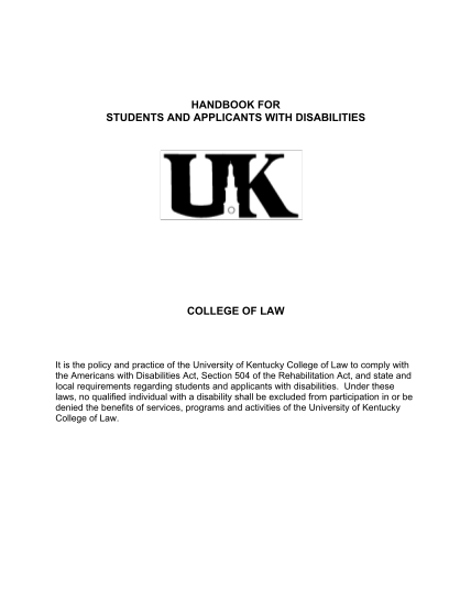303890277-handbook-for-students-and-applicants-with-disabilities-law-uky