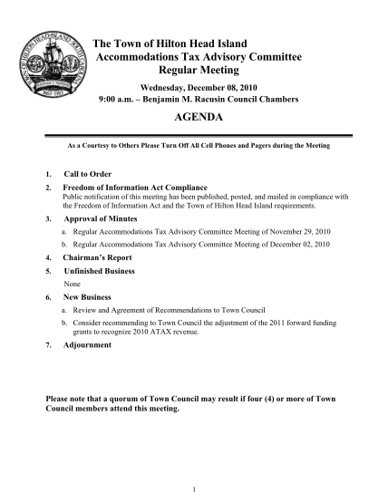 30456448-accommodations-tax-advisory-committee-december-8-2010-meeting-agenda-accommodations-tax-advisory-committee-december-8-2010-meeting-agenda-hiltonheadislandsc