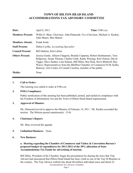 30456502-accommodations-tax-advisory-committee-april-8-2011-approved-minutes-accommodations-tax-advisory-committee-april-8-2011-approved-minutes-hiltonheadislandsc