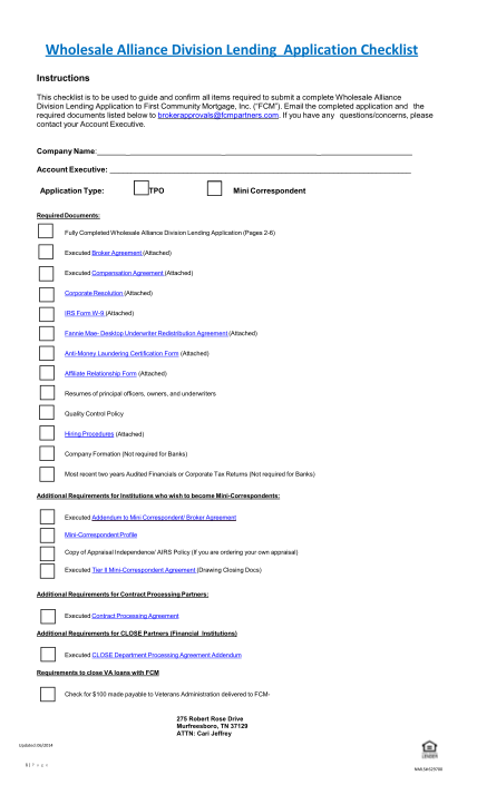 304705433-wholesale-alliance-division-lending-application-checklist